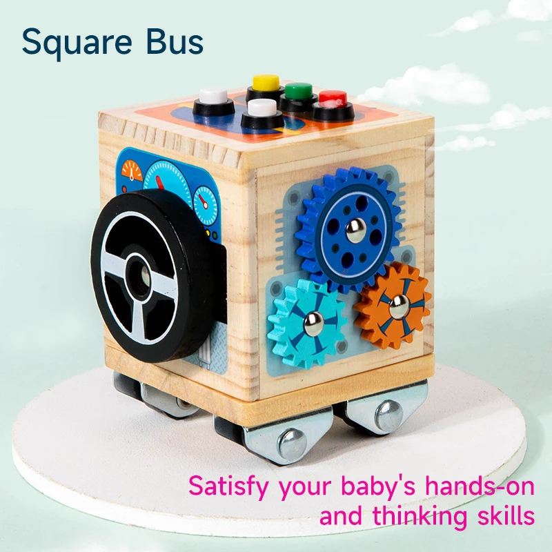 Party Games Bus - Montessori Children Early Education Toys Wooden