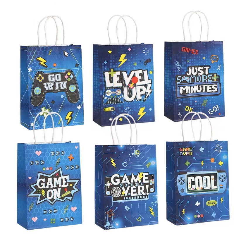 Party Games Group - 6/24Pcs Video Game on Theme Paper