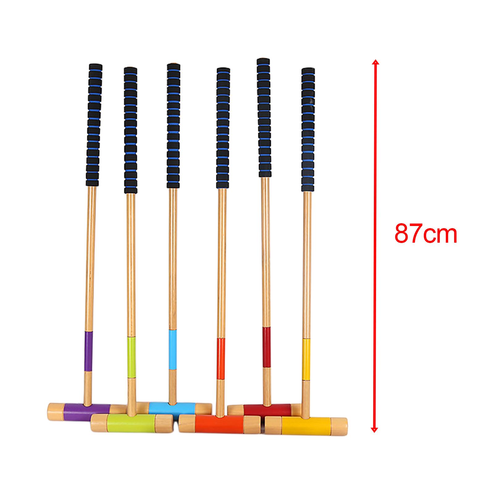 Croquet Set Lawn - 6 Pieces Six Player Croquet Set