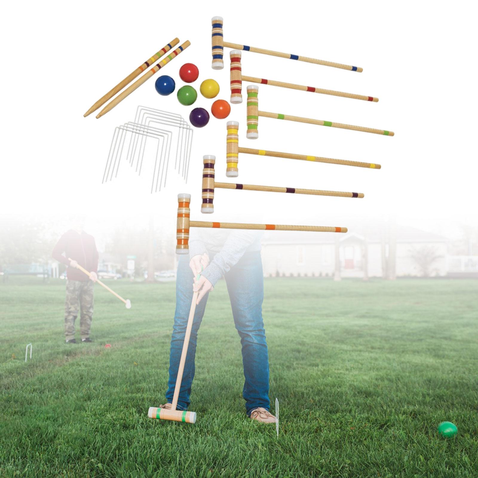Croquet Set Lawn - Six Player Croquet Set Lawn Croquet