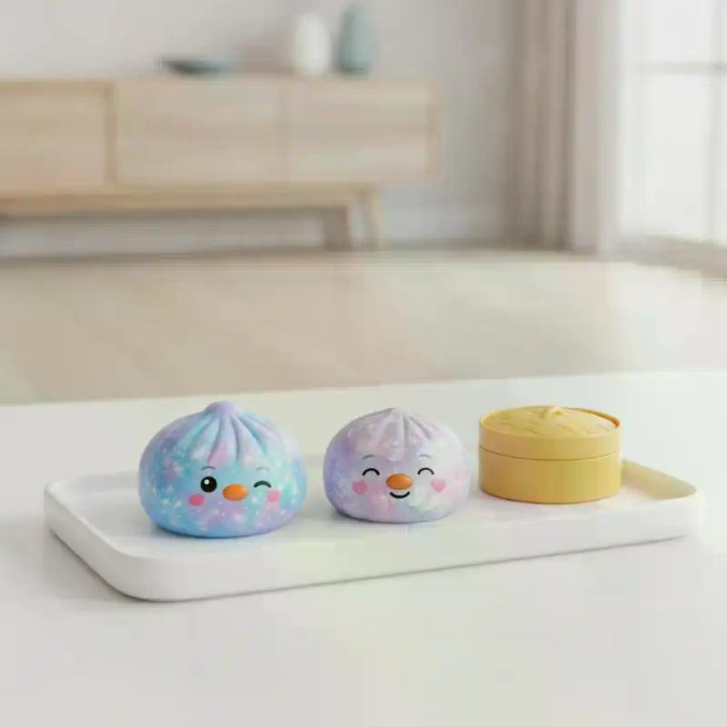 Party Games Steam - Glitter Simulated Steamed Bun Toy Slow