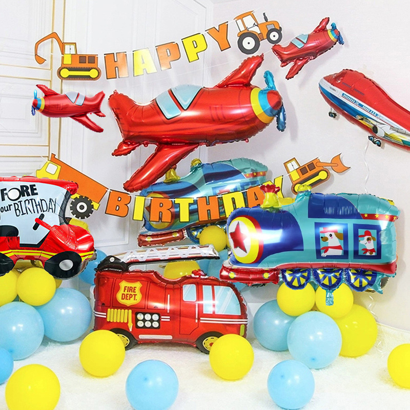 Airplane Car Foil Helium Ballo - Party Games Bus ulasan dan harga