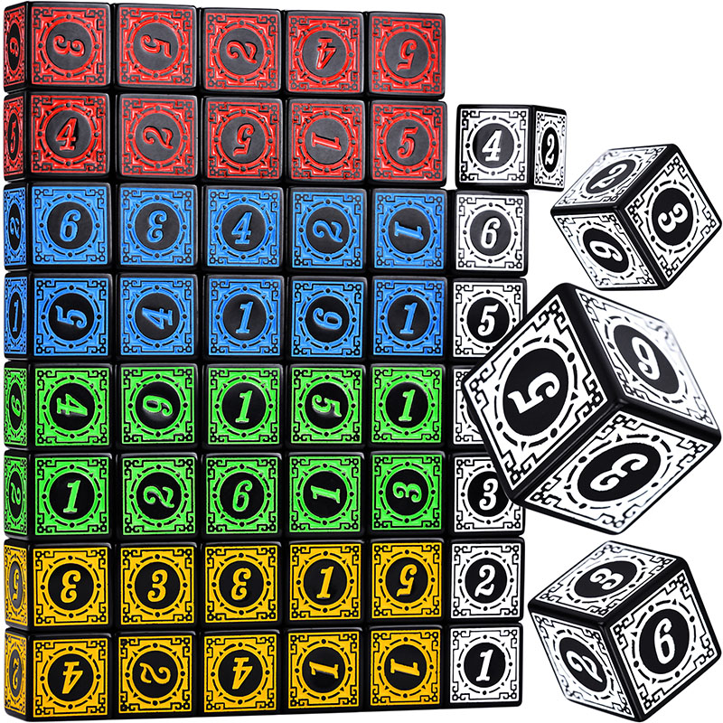10PCS/Set Acrylic Dice Set D6  - Party Games Group ulasan dan harga