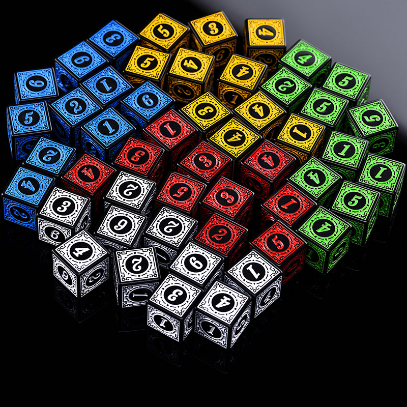 10PCS/Set Acrylic Dice Set D6  - Party Games Group ulasan dan harga
