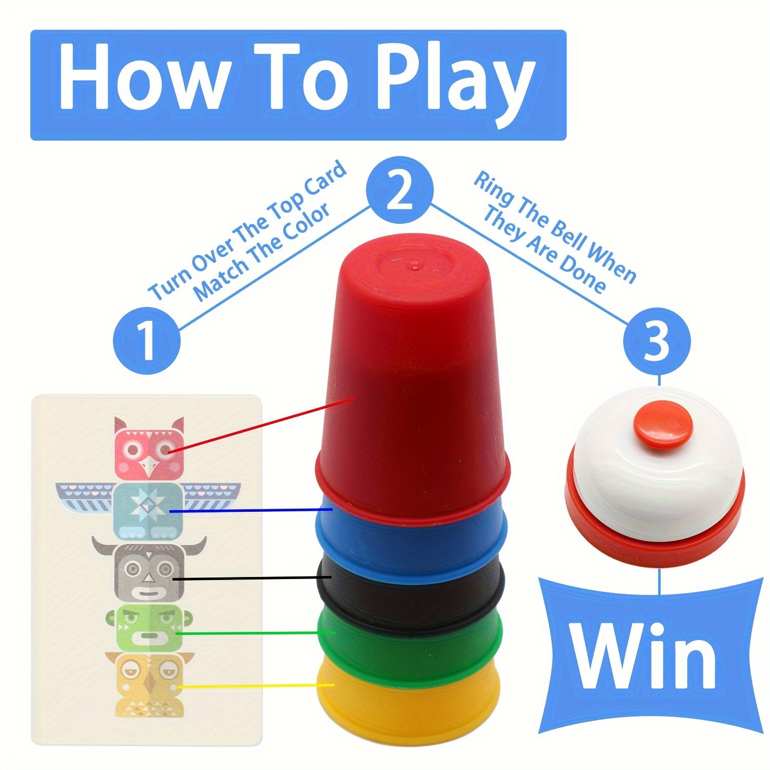 Stacked Cup Chessboard Game To - Quick Games Party ulasan dan harga