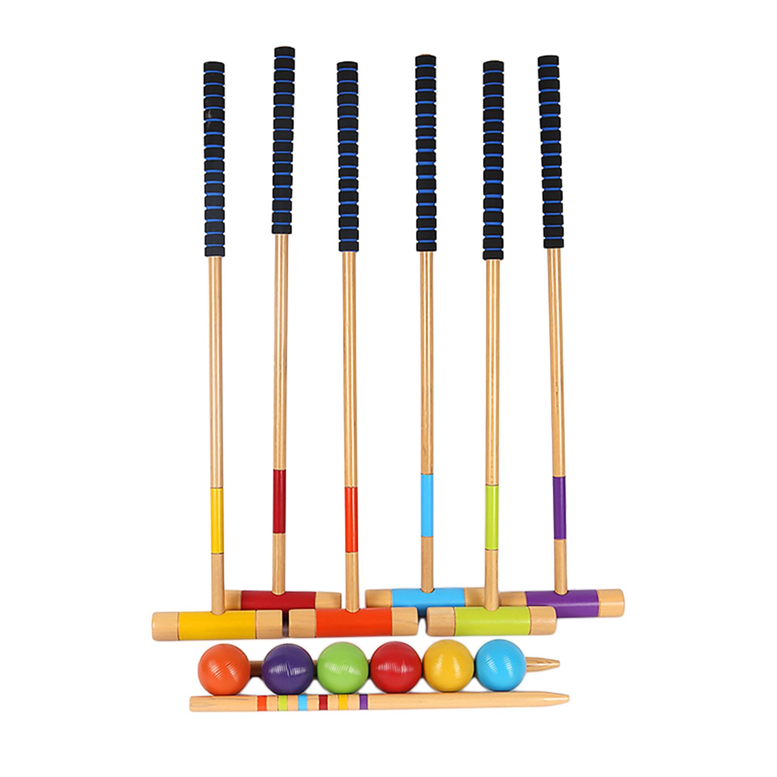 6Pcs Six Player Croquet Set Co - Croquet Set Lawn ulasan dan harga