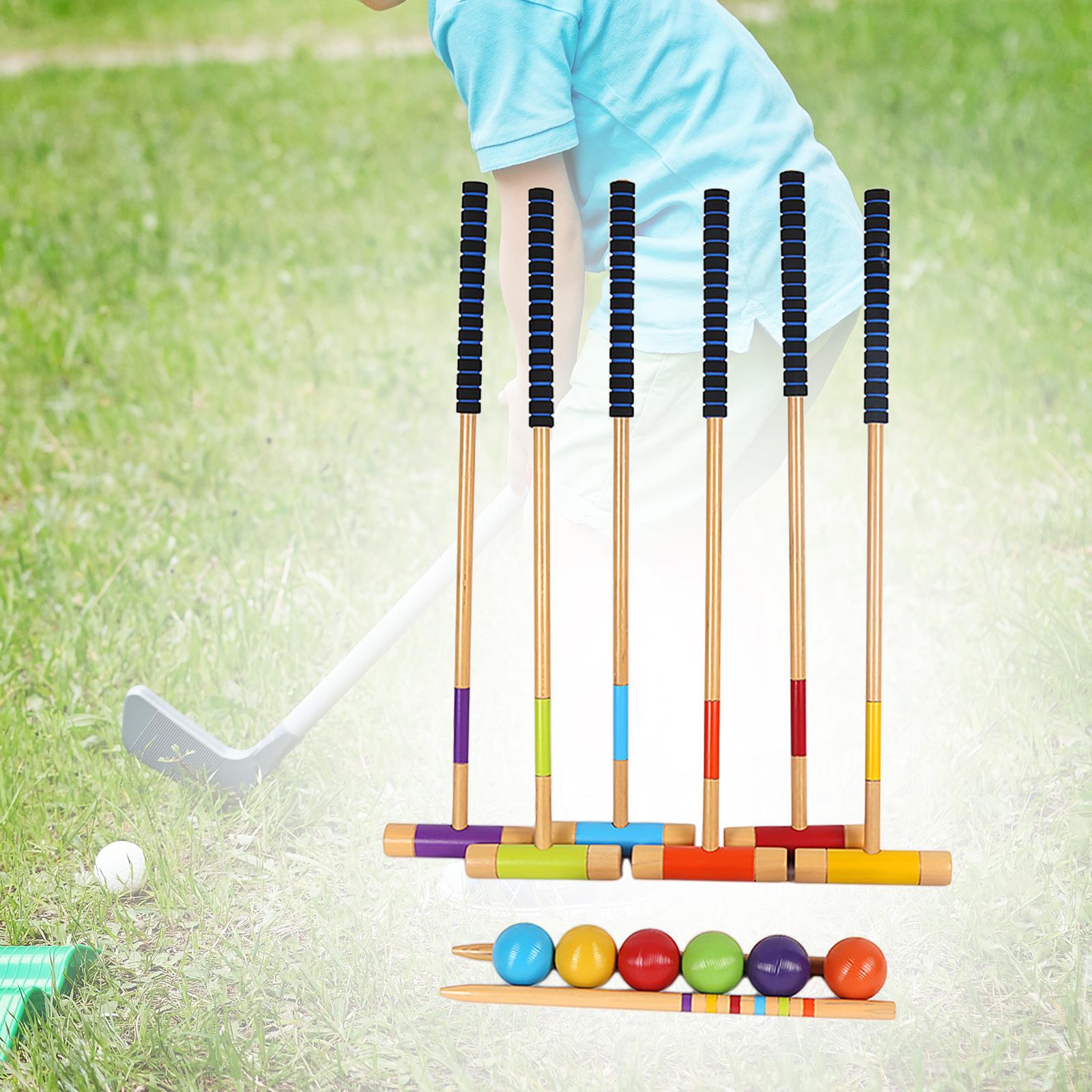 6Pcs Six Player Croquet Set Co - Croquet Set Lawn ulasan dan harga